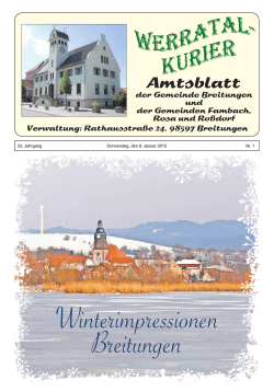 Amtsblatt vom 08. Januar 2015
