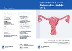 Endometriose-Update 2015 - UniversitätsSpital Zürich