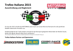 Trofeo Italiano Ausschreibung & Reglement - Trofeo