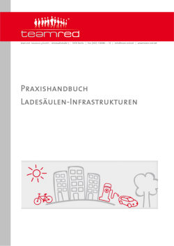 Praxishandbuch Ladesäulen-Infrastrukturen - team red - e