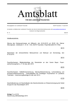 Amtsblatt Nr.14-2015 - Landkreis Traunstein