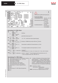 DORMA TL-S TMS 2 Basic Beschaltung TL