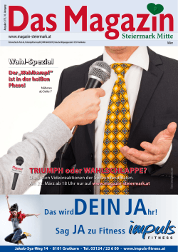 März 2015 - Das Magazin Steiermark Mitte