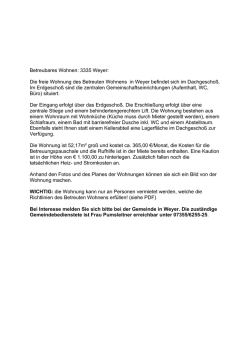 Info Betreubares Wohnen Weyer