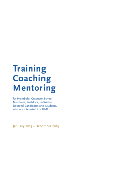 Training Coaching Mentoring