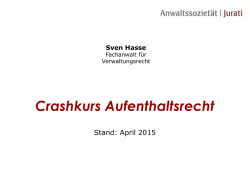 Grundlagen des deutschen Migrationsrechts