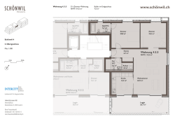 Grundriss Wohnung 4.3.3
