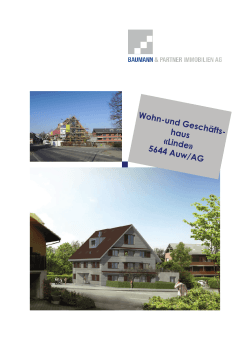 Verkaufsdokumentation - BAUMANN & PARTNER IMMOBILIEN AG