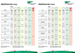 Abfallkalender 2015 Abfallkalender 2015