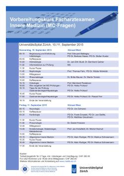 Programm September 2015