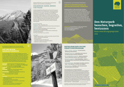 Infoblatt zum Naturvermittler-Programm - Naturpark &Ouml;tscher