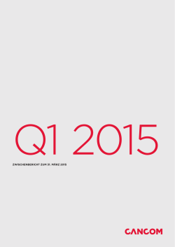 Q1-Bericht 2015