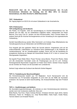 Synodenprotokoll, 28.03.2015, Neumünster