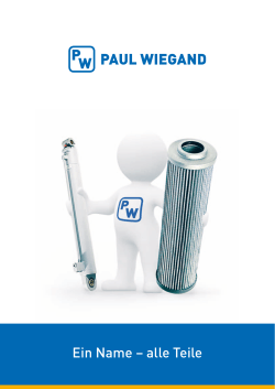 Imagebrosch&uuml;re - Paul Wiegand GmbH
