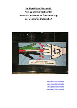 Judith & Reiner Bernstein: Kein Spiel mit