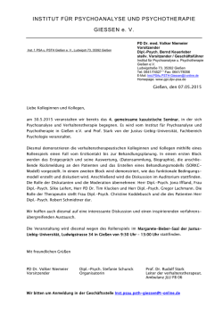 Einladungsschreiben