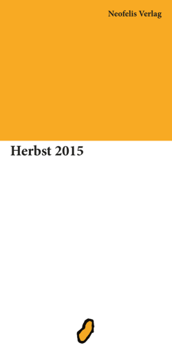 Herbstvorschau 2015