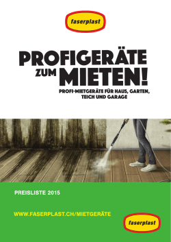 PREISLISTE 2015 WWW.FASERPLAST.CH - Faser