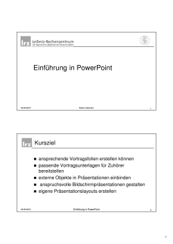 Einführung in PowerPoint