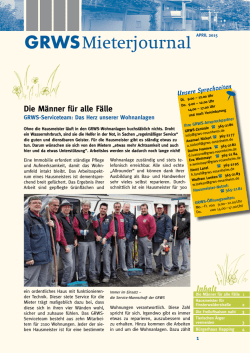 GRWS Mieterzeitung April 2015