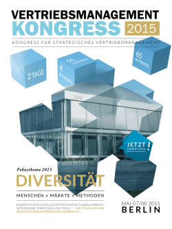 druckf&auml;hig herunterladen - Vertriebsmanagementkongress