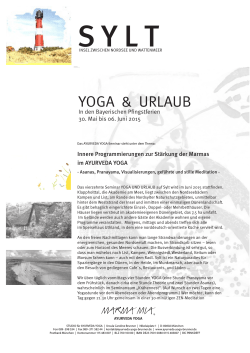 YOGA & URLAUB - STUDIO für AYURVEDA YOGA