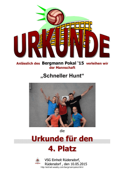 Schneller Hunt - VSG Einheit Rüdersdorf eV