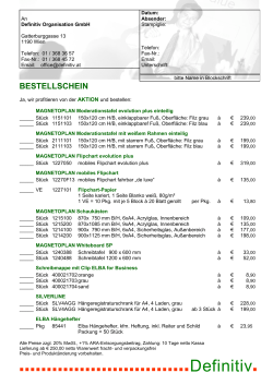 Bestellschein - PDF - Definitiv Organisation GmbH
