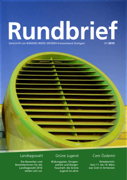 zum Rundbrief - Grüne Stuttgart