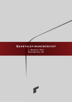 Q1-Bericht 2015 - Rheinmetall AG