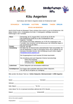 Kitu Aegerten - Elternverein Aegerten