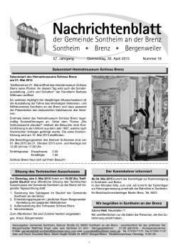 Nachrichtenblatt - Gemeinde Sontheim an der Brenz