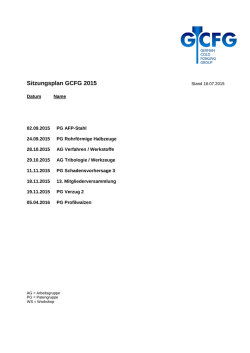 Ihr Zeichen Ihre Nachricht Unser Zeichen Durchwahl Datum