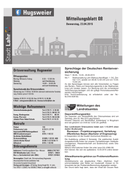 Mitteilungsblatt Hugsweier 08/2015 (application/pdf)