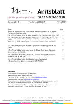 Amtsblatt - Northeim