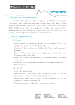 POWERPOINT - StiL - Universit&auml;t Leipzig