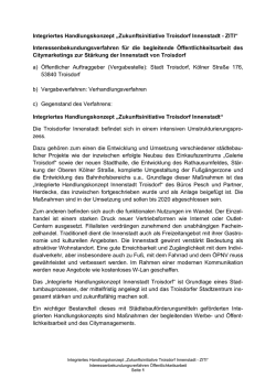 Integriertes Handlungskonzept &bdquo;Zukunftsinitiative