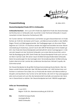 Pressemitteilung Deutschlandpokal