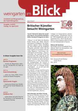 Ausgabe 14/2015 - Weingarten im Blick