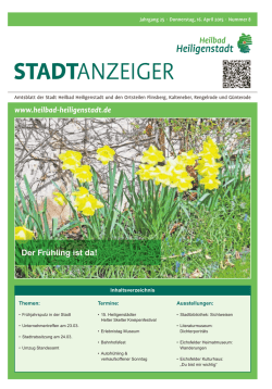 Stadtanzeiger 2015-08 - Heilbad Heiligenstadt
