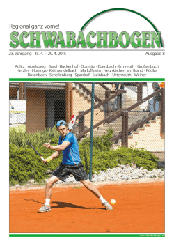 Regional ganz vorne! - Schwabachbogen-Info