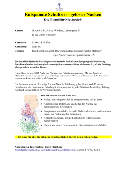 Infos zum Workshop gibt es hier - Alte
