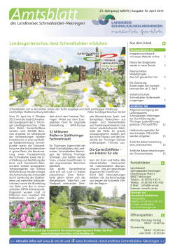 Amtsblatt Schmalkalden-Meiningen April 2015 PDF