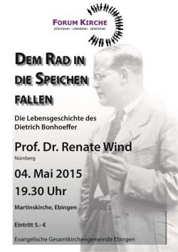 Prof. Dr. Renate Wind - Evangelische Kirchengemeinde Ebingen