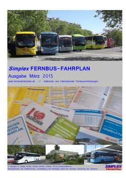 Simplex Fernbus-Fahrplan 03-2015