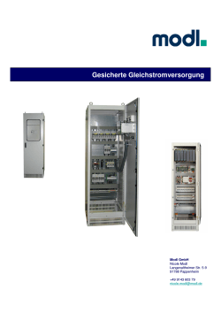Daten Gesicherte Gleichstromversorgung Modl GmbH Website