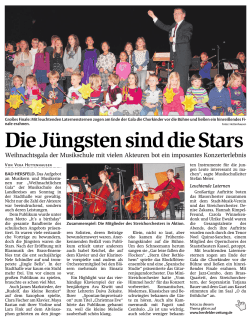 Hersfelder Zeitung - Musikschule Bad Hersfeld