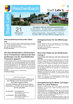 Mitteilungsblatt Reichenbach 21/2015 (application/pdf)