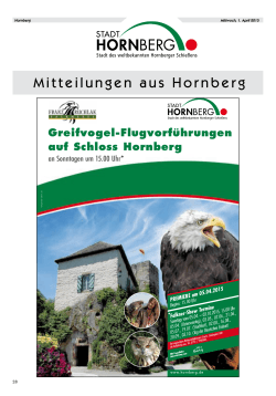 Amtliches Nachrichtenblatt Hornberg Nr. 13 vom 01.04.2015