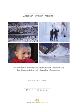Zanskar Winter-Trek 2016